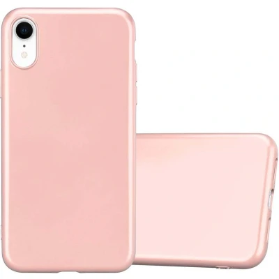 Afbeelding van Cadorabo Hoesje geschikt voor Apple iPhone XR in METALLIC ROSE GOUD Beschermhoes gemaakt van flexibel TPU silicone Case Cover