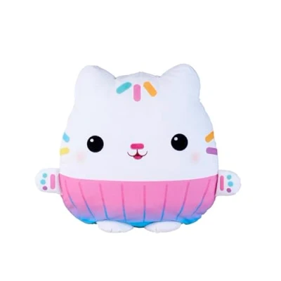 Afbeelding van Simba 6305875289 Gabby&#039;s Dollhouse Kuchi kussen, 50 cm, voor kinderen vanaf de eerste levensmaanden, pluche knuffelkussen, kinderkamer decoratie