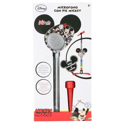 Afbeelding van Mickey Mouse Microfoon met Houder en Versterker 8411865053711