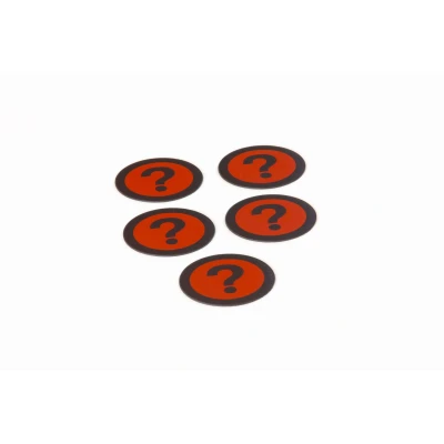 Afbeelding van Impressiemagneetfolie &#039;Vraagteken&#039;, rood, set van 5 Smit Visual