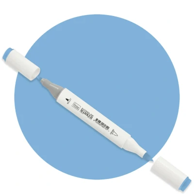 Afbeelding van Doll Blue Twin Tip Alcohol Ink Marker
