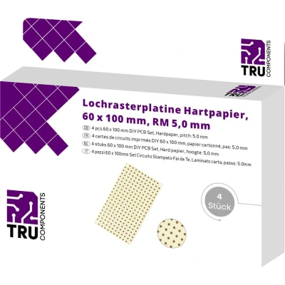 Afbeelding van TRU COMPONENTS T1906SA036 Euro bakeliet (l x b) 100 mm 60 35 µm pitch 5 inhoud 4 stuks