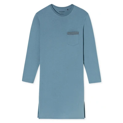 Afbeelding van Schiesser Pyjamashirt, Heren, Maat: 48, Graphit