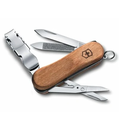 Afbeelding van Victorinox zakmes NailClip Wood 580 6 functies 58 mm etui