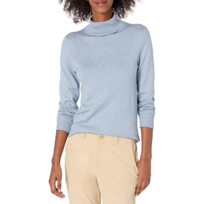 Afbeelding van Amazon Essentials Women&#039;s Lichtgewicht coltrui met lange mouwen en klassieke pasvorm (verkrijgbaar in grote maten), Indigoblauw, XL