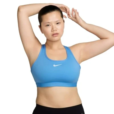 Afbeelding van Nike Performance BRA Sportbh met medium support, Dames, Maat: XL, University blue/white