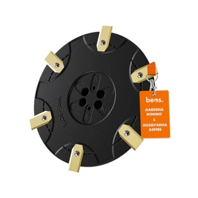Afbeelding van BEOS® PREMIUM robotmaaier tuning maaischijf voor 6x messen glasvezelversterkte 180 mm draaitafel compatibel met Gardena Sileno Minimo, Flymo EasiLife Go &amp; Husqvarna Automower Aspire