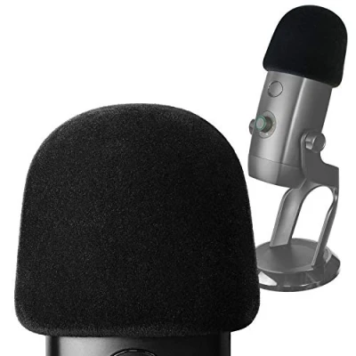 Afbeelding van Flocked Foam Windscherm voor Blue Yeti X Microfoon Cover Pop Filter met Flocking Oppervlak Condensator Microfoons door YOUSHARES