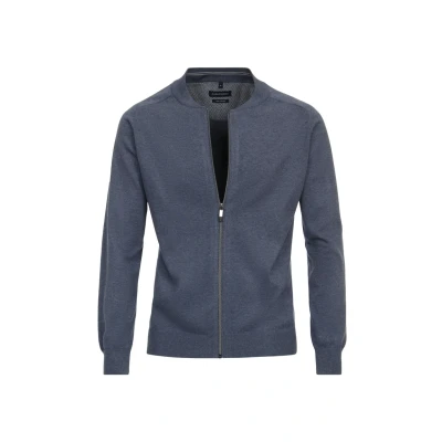 Afbeelding van Casa Moda vest heren donkerblauw effen