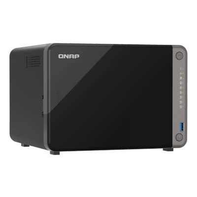 Afbeelding van QNAP TS AI642 8G data opslag server NAS Tower Ethernet LAN Zwart Cortex A76