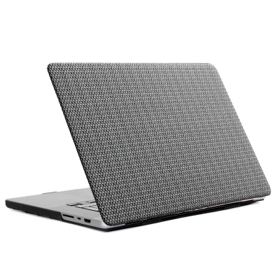Afbeelding van Selencia Geweven Cover / Hardcase MacBook Pro 13 Inch (2020 2022) Kunststof Grijs