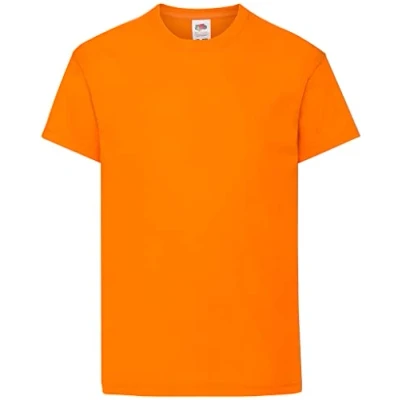 Afbeelding van Fruit Of The Loom Kinder / Kinderen Unisex Valueweight T shirt met korte mouwen (Oranje)