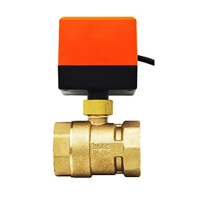 Afbeelding van kogelkraan met actuator elektrische 2 weg AC220V AC24V DC12V aansluiting 1/2 3/4 1 1/4 inch (DC12V, inch)