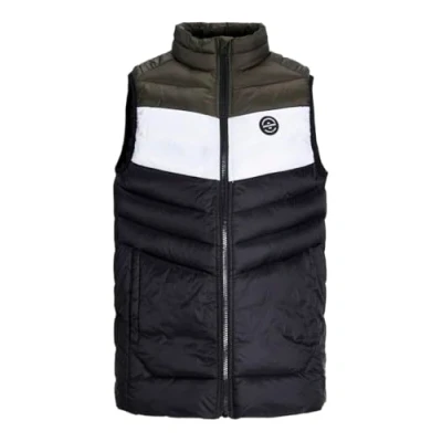 Afbeelding van JACK&amp;JONES JUNIOR JESPRINT Puffer Bodywarmer Kraag JNR Vest, Zwart/detail: White/Rose Blocking, 128, wit/roze blokkering, 128 cm