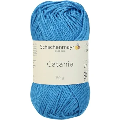 Afbeelding van Schachenmayr Catania 9801210 00384 Breigaren, haakgaren, 100% katoen, capri (11,5 x 5,2 6 cm)