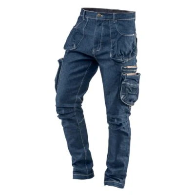Afbeelding van NEO TOOLS Werkbroek voor heren, denim of set, lang, 8 zakken, maat XS 3XL, versterkte naden, uitgeprofileerd kniegebied, gemengd weefsel 98% katoen, 2% elastaan 410 g/m2, multifunctionele
