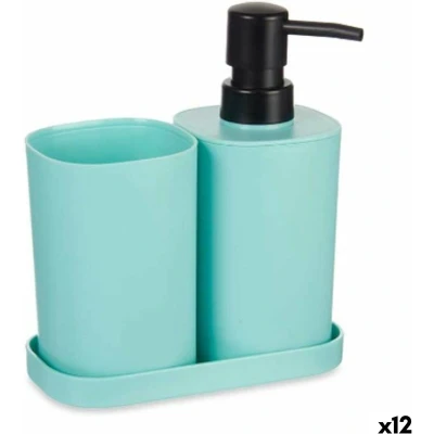 Afbeelding van Badset Zwart Groen Polypropyleen (12 Stuks)