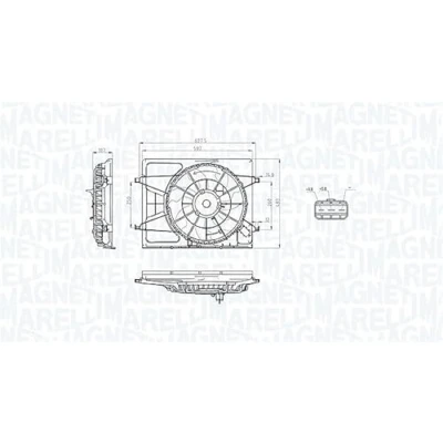 Afbeelding van Magneti Marelli Ventilatorwiel motorkoeling 069422793010