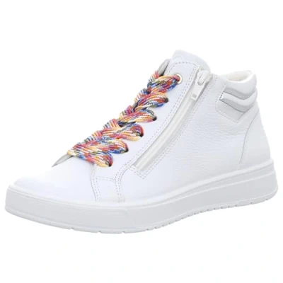 Afbeelding van ara Sneakers laag Weiss silber, Dames, Maat: 39, silber Leer