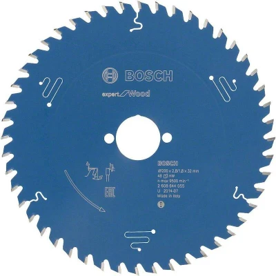 Afbeelding van Bosch Accessoires Cirkelzaagblad expert for Wood 200x32x2.8/1.8x48 T 2608644055