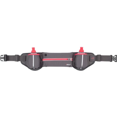 Afbeelding van Avento Hardloopriem met 2 Drinkflessen Grijs/Fluorroze/Zilver