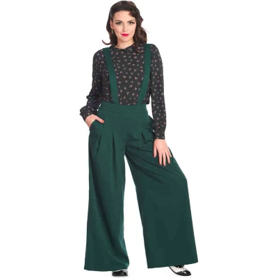 Afbeelding van Banned Diamond Broek rechte pijpen M Groen