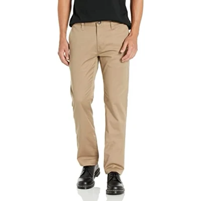 Afbeelding van Volcom Frickin Modern Broek, Heren, Maat: 34x32, Khaki