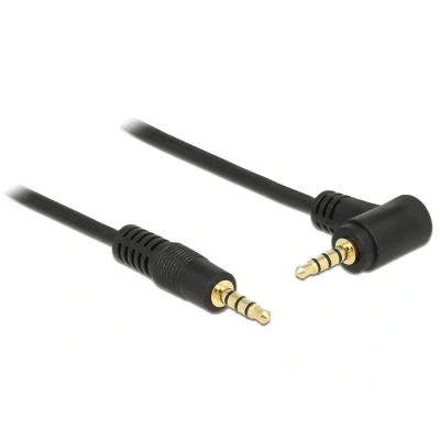 Afbeelding van Delock Kabel Jack 3,5 mm 4 Pin Stekker &gt; Haaks 2 m zwart Del