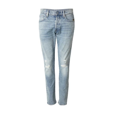 Afbeelding van G Star RAW 3301 Slim Jeans, Blauw (Vintage Blue Vapour Destroyed 51001 d936 h103), 31W / 30L