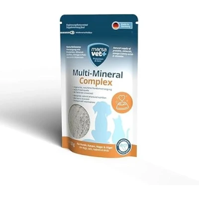 Afbeelding van Marsavet Multi Mineral Complex Poeder BARF Complete Voedingssupplementen voor Honden, Katten en andere Huisdieren met Vitaminen, Mineralen, Omega 3 &amp; Taurine. Verrijkt essentiële voedingsstoffen.