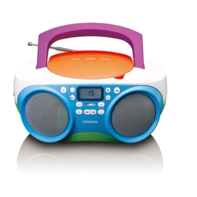 Afbeelding van Lenco SCD 41 Draagbare FM Radio CD/USB speler Multi colour