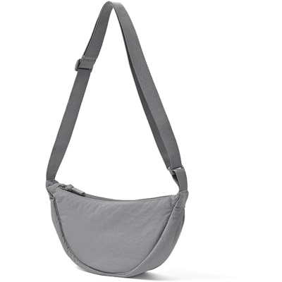 Afbeelding van Halve Maan Crossbody Tas Verstelbare Schouderriem Casual Effen Kleur