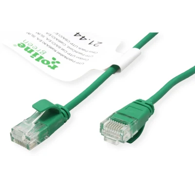 Afbeelding van ROLINE GREEN UTP patchkabel Cat.6A (Class EA), LSOH, extra dun, groen, 2 m
