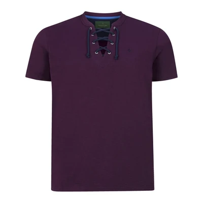 Afbeelding van Charles Colby regular fit polo EARL PHILLINS Plus Size paars