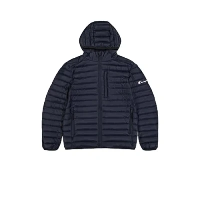Afbeelding van Champion Light Hooded Jacket Outdoorjas, Heren, Maat: Large, Dark blue