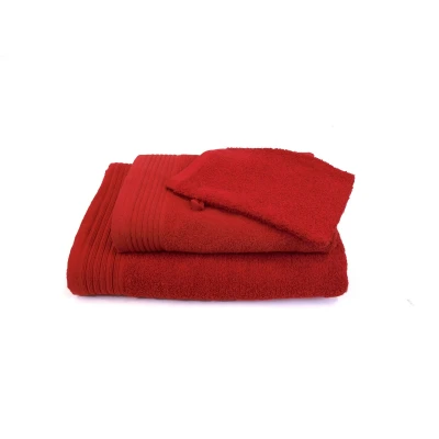 Afbeelding van Budgetpakket badtextiel 450 gram Rood 8 stuks