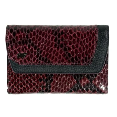 Afbeelding van Braun Büffel Leren Portemonnee Luise Wallet 15CS Burgundy Paars Veelkleurig