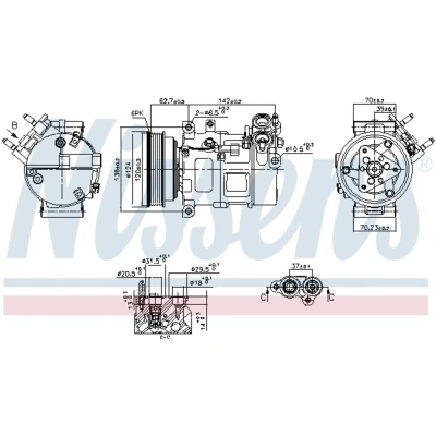 Afbeelding van Nissens Airco compressor 890776