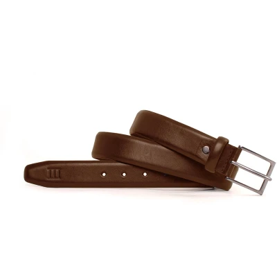 Afbeelding van TRESANTI ELIDORO Gebombeerde leren riem Donker bruin Size 95