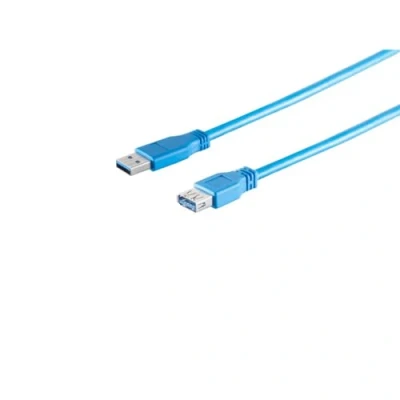 Afbeelding van S Impuls USB naar verlengkabel USB3.0 tot 2A / blauw 3 meter