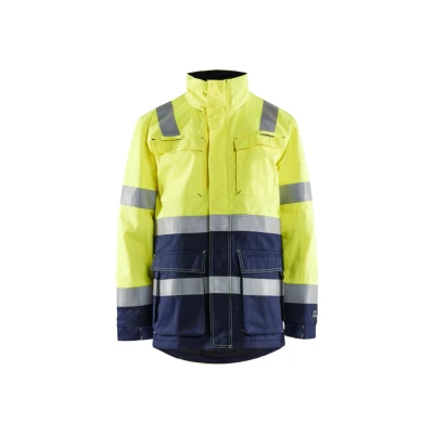 Afbeelding van Blaklader Vlamvertragende Winterparka 4467 1514 High Vis Geel/Marineblauw