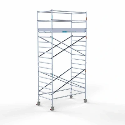 Afbeelding van Professionele rolsteiger 135x250x6.20m werkhoogte carbondeck lichtgewicht