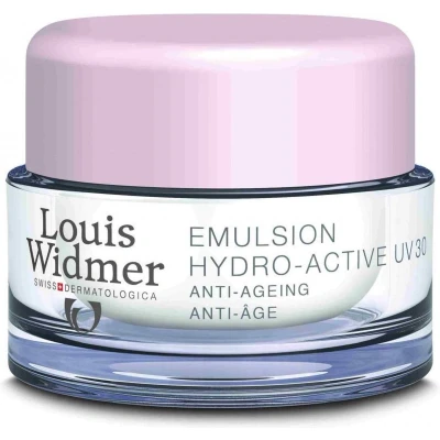 Afbeelding van Louis Widmer Emulsion Hydro Active UV 30 Zonder Parfum Gezichtsemulsie 50 ml