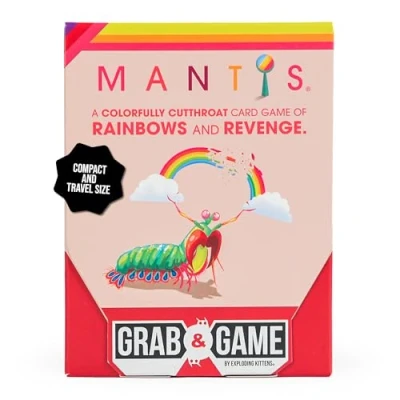 Afbeelding van Mantis Grab &amp; Game by Exploding Kittens Pocket Sized Party with Vibrant Art Addictive Gameplay for 2 4 Players Ages 7+ Ideal Travel Families on the Go