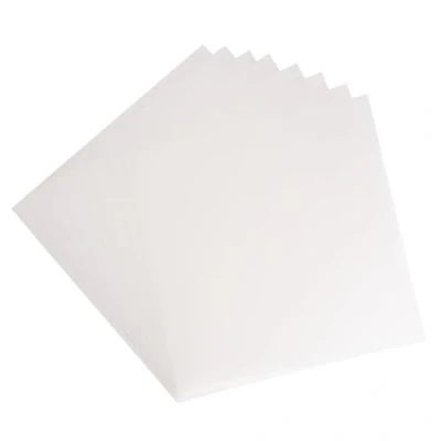 Afbeelding van Florence Matte kunststof vellen, 30,5 x cm, 0,5 mm, 8 stijf, polypropyleen, wit, voor tassen, planners, sjablonen, tabbladen en scrapbooking