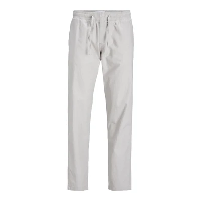 Afbeelding van Jack &amp; Jones Jpstkane Jjsummer Linen Blend Jogger Broek, Heren, Maat: XS, Crockery