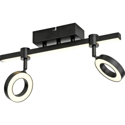 Afbeelding van JUST LIGHT. Plafondlamp LOLAsmart Bileda, 2 lamps, zwart