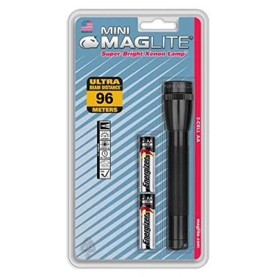 Afbeelding van Maglite M2A016 Mini Mag AA mobiele zaklamp in blisterverpakking zwart