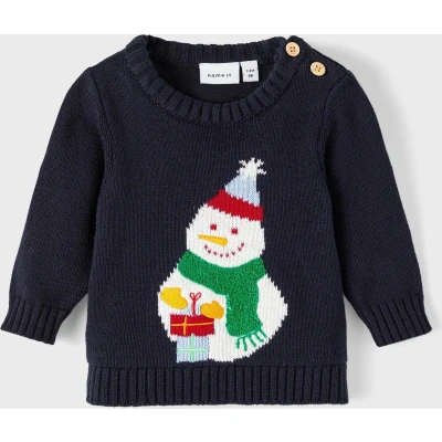 Afbeelding van Name it Nbnrulle LS Trui voor kinderen, Maat: 50, Dark sapphire