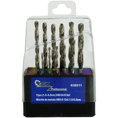 Afbeelding van Borenset 1.5 tot 6.5 mm HSS boren 13 delig GEKO